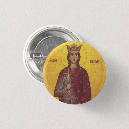 Saint Barbara Icon Button (Vorne & Hinten)