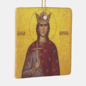 Saint Barbara Icon Keramikornament (Rechts)