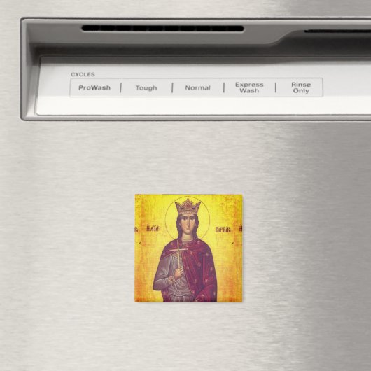 Saint Barbara Icon Magnet (In Situ (Geschirrspüler))