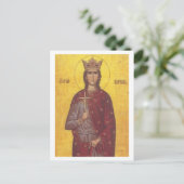 Saint Barbara Icon Postkarte (Stehend Vorderseite)