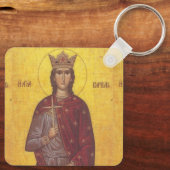 Saint Barbara Icon Schlüsselanhänger (Rückseite)