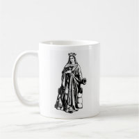 Saint Barbara mit Chalier und Kanone Tasse
