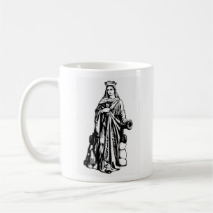 Saint Barbara mit Chalier und Kanone Tasse