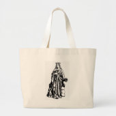 Saint Barbara mit Kalice und Kanone Jumbo Stoffbeutel (Vorne)