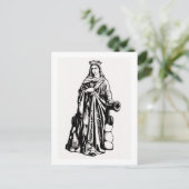 Saint Barbara mit Kalice und Kanone Postkarte (Stehend Vorderseite)