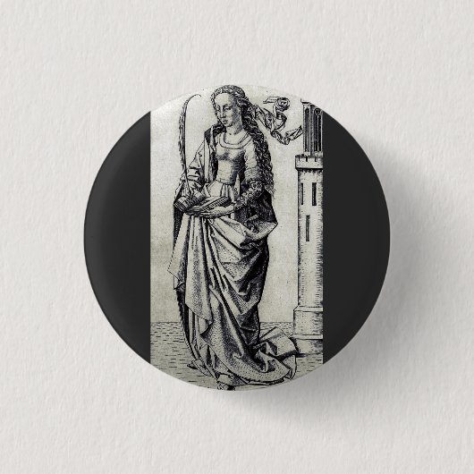 Saint Barbara und ihr Turm Button (Vorderseite)