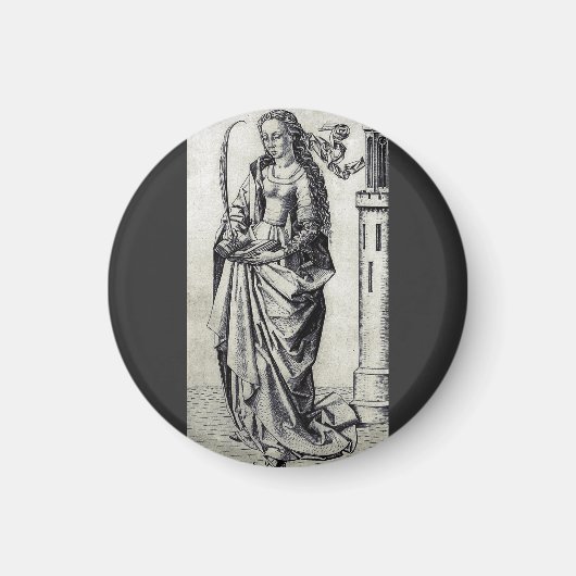 Saint Barbara und ihr Turm Magnet (Vorne)