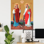 Saint Barbara und Saint Catherine Poster (Heimbüro)