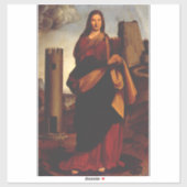 Saint Barbara von Giovanni Antonio Bolschleto Aufkleber (Blatt)