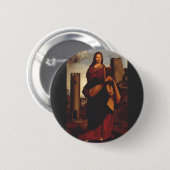 Saint Barbara von Giovanni Antonio Bolschleto Button (Vorne & Hinten)