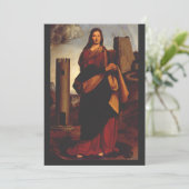 Saint Barbara von Giovanni Antonio Bolschleto Einladung (Stehend Vorderseite)