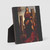 Saint Barbara von Giovanni Antonio Bolschleto Fotoplatte (Vorderseite)