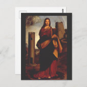 Saint Barbara von Giovanni Antonio Bolschleto Postkarte (Vorne/Hinten)