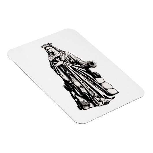 Saint Barbara with chalice and cannon Magnet (Rechte Seite)