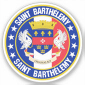 Saint Barthélemy Aufkleber (Vorderseite)