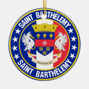 Saint Barthélemy Keramik Ornament