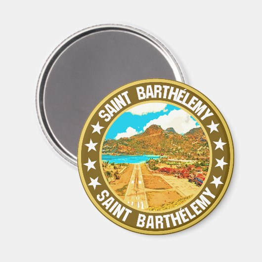 Saint Barthélemy Magnet (Vorderseite/Rückseite)