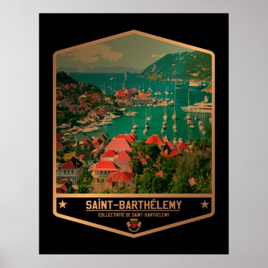 Saint Barthélemy Poster (Vorne)