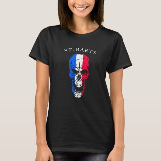 Saint Barthelemy Skull St Barts T-Shirt (Vorderseite)