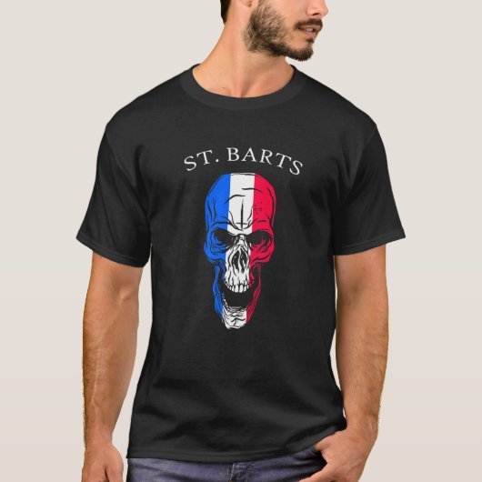 Saint Barthelemy Skull St Barts T-Shirt (Vorderseite)