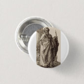 Saint Bartholomew, Apostel von Albrecht Durer Button (Vorne & Hinten)