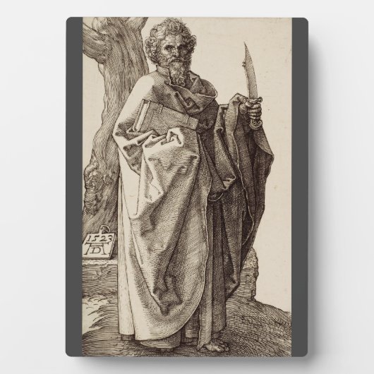 Saint Bartholomew, Apostel von Albrecht Durer Fotoplatte (Vorderseite)