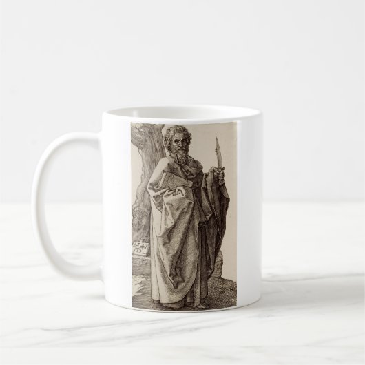 Saint Bartholomew, Apostel von Albrecht Durer Kaffeetasse (Links)