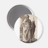 Saint Bartholomew, Apostel von Albrecht Durer Magnet (Vorderseite/Rückseite)