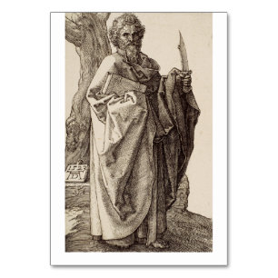 Saint Bartholomew, Apostel von Albrecht Durer Tischnummer