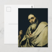 Saint Bartholomew der Apostel von Jusepe de Ribera Postkarte (Vorne/Hinten)