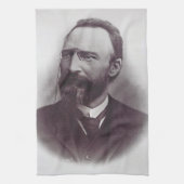 Saint Bartolo Longo Apostel der Rosenkranze Geschirrtuch (Vertikal)