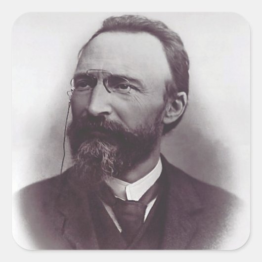 Saint Bartolo Longo Apostel der Rosenkranze Quadratischer Aufkleber (Vorderseite)