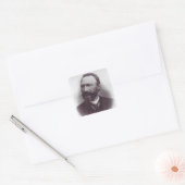 Saint Bartolo Longo Apostel der Rosenkranze Quadratischer Aufkleber (Umschlag)