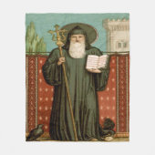 Saint Benedict of Nursia Fleecedecke (Vorderseite)