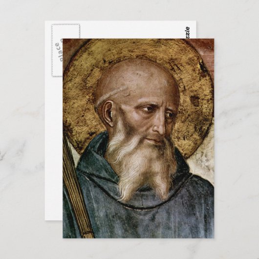 Saint Benedict Postkarte (Vorne/Hinten)