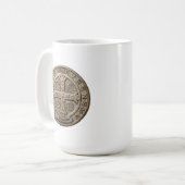 Saint-Benedikt-Medaille-Tasse Kaffeetasse (Vorderseite Links)