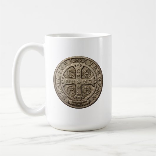 Saint-Benedikt-Medaille-Tasse Kaffeetasse (Links)