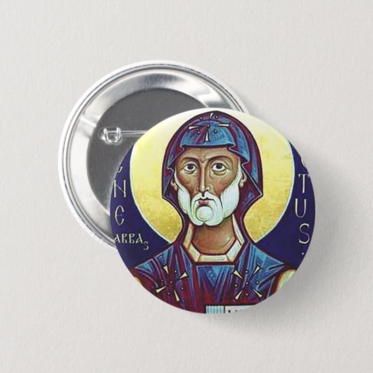 Saint-Benedikt von Nursia Button (Vorne & Hinten)