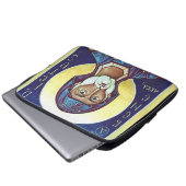 Saint-Benedikt von Nursia Laptopschutzhülle (Vorne Knopf)