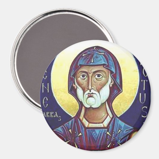 Saint-Benedikt von Nursia Magnet (Vorderseite/Rückseite)