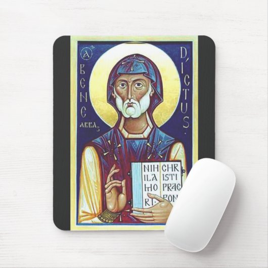 Saint-Benedikt von Nursia Mousepad (Mit Mouse)