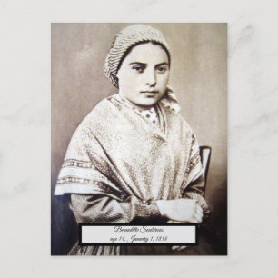 Saint Bernadette Postkarte