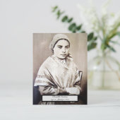 Saint Bernadette Postkarte (Stehend Vorderseite)