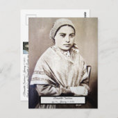 Saint Bernadette Postkarte (Vorne/Hinten)