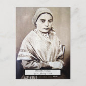 Saint Bernadette Postkarte (Vorderseite)