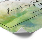 Saint Bernadette Quote Poster (Ecke)