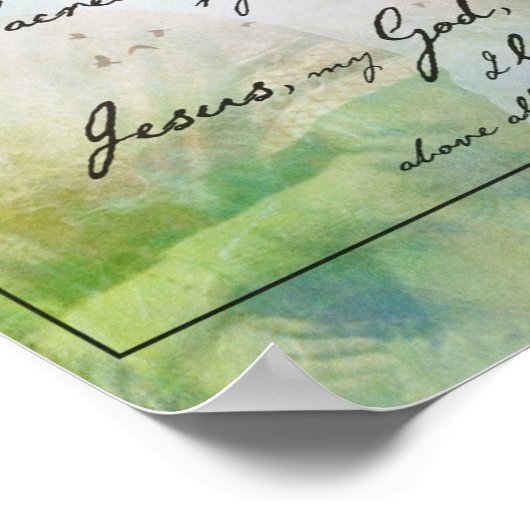 Saint Bernadette Quote Poster (Ecke)