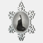 Saint Bernadette Schneeflocken Zinn-Ornament (Rechts)