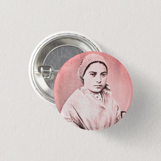 Saint Bernadette Soubirous als Kind Button (Vorne & Hinten)
