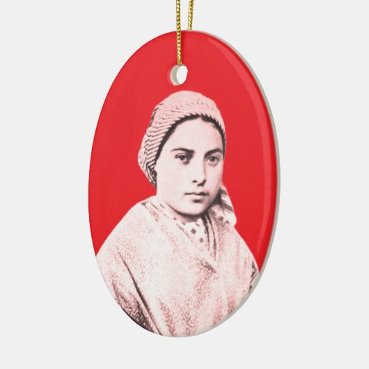 Saint Bernadette Soubirous als Kind Keramik Ornament (Links)